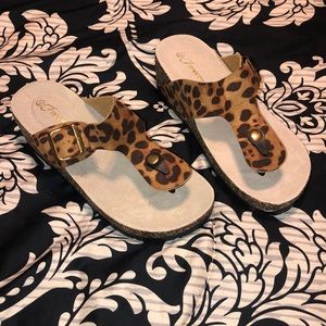 Leopard Sandals